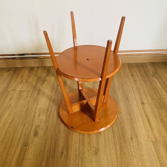 Image 1 of Vintage 2-tier pedestal table, 1960