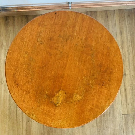 Vintage 2-tier pedestal table, 1960