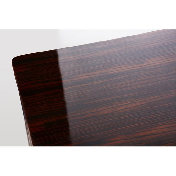 Image 1 of Vintage ebony and oak desk, France 1930