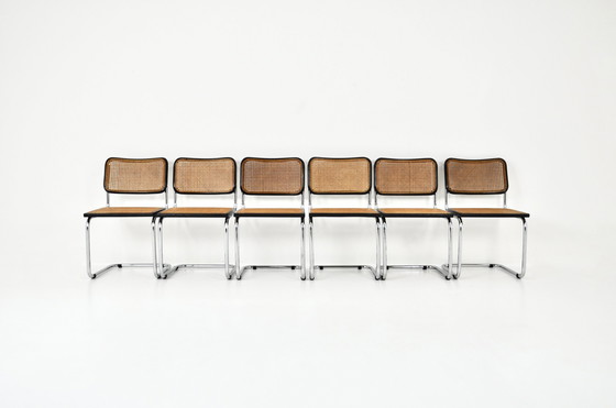 Image 1 of Chaises de salle à manger Style B32 par Marcel Breuer, ensemble de 6