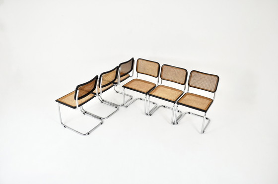 Image 1 of Chaises de salle à manger Style B32 par Marcel Breuer, ensemble de 6