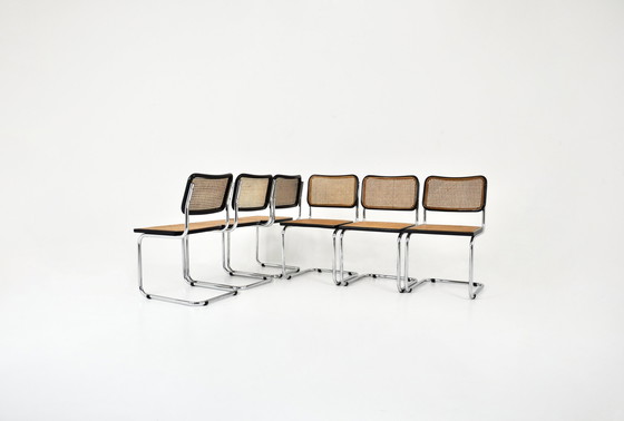 Image 1 of Chaises de salle à manger Style B32 par Marcel Breuer, ensemble de 6