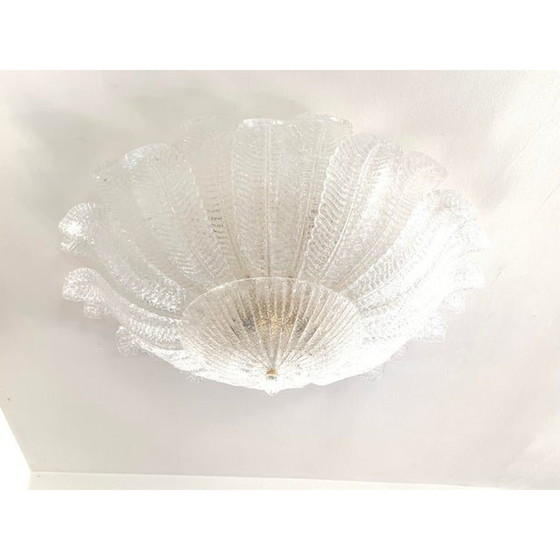 Image 1 of Italian Impressive Murano Glass Sputnik Chandelier Flush Mount