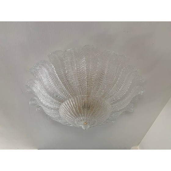 Image 1 of Italian Impressive Murano Glass Sputnik Chandelier Flush Mount