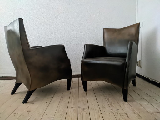 2x Bart Van Bekhoven Sheepskin leathers