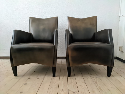 2x Bart Van Bekhoven Sheepskin leathers