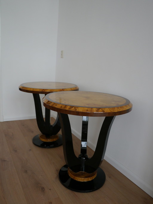 2x Tables d'appoint Art Déco