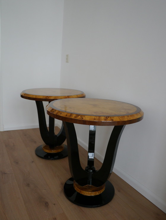 Image 1 of 2x Tables d'appoint Art Déco