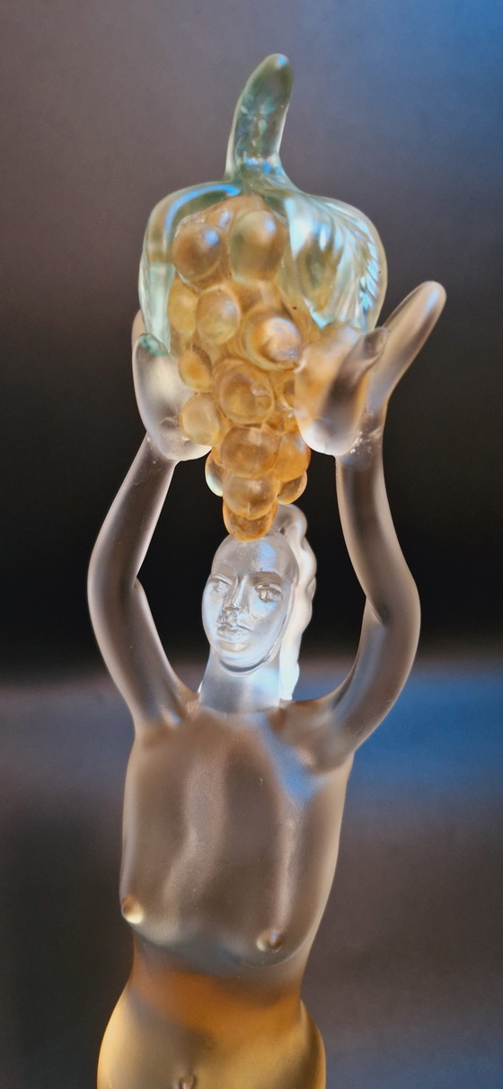 Image 1 of 50'S Seguso Large Murano Glass Frosted Nude Sculpture