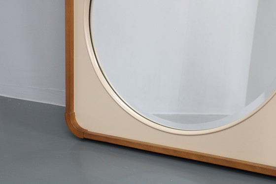 Image 1 of 1970S Italian Mirror With Wooden Frame