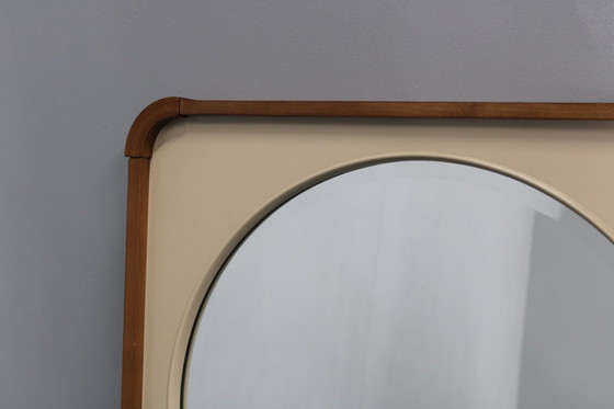 Image 1 of 1970S Italian Mirror With Wooden Frame