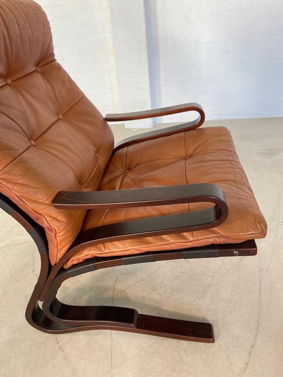 Image 1 of Silla Einar Hove para Hove Möbler de cuero coñac, años 60