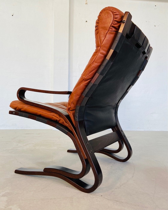 Image 1 of Silla Einar Hove para Hove Möbler de cuero coñac, años 60