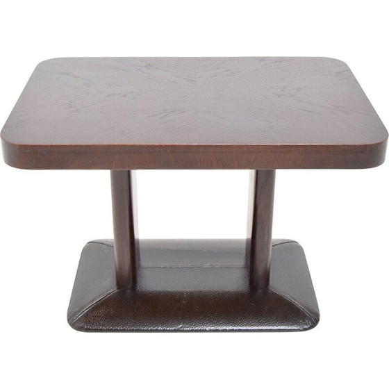 Image 1 of Vintage wood and metal coffee table by Jindrich Halabala, Czechoslovakia 1930