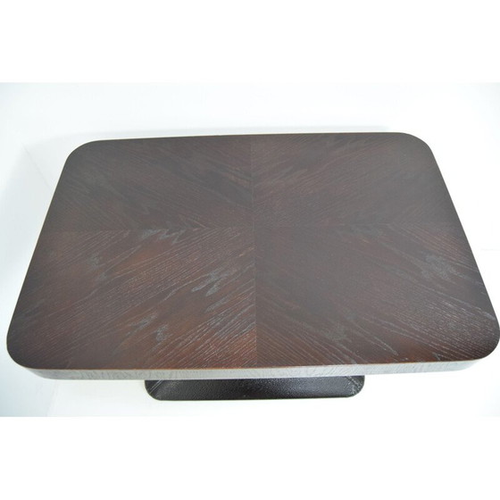 Image 1 of Vintage wood and metal coffee table by Jindrich Halabala, Czechoslovakia 1930