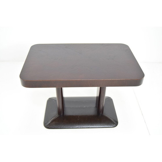 Image 1 of Vintage wood and metal coffee table by Jindrich Halabala, Czechoslovakia 1930