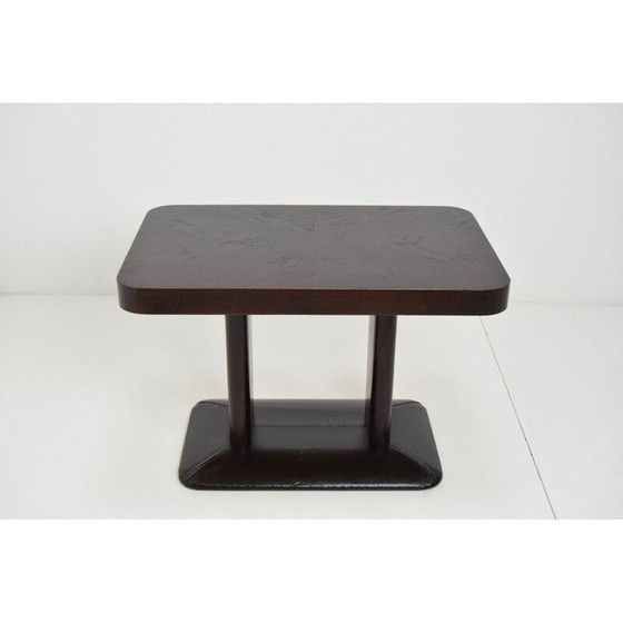 Image 1 of Vintage wood and metal coffee table by Jindrich Halabala, Czechoslovakia 1930