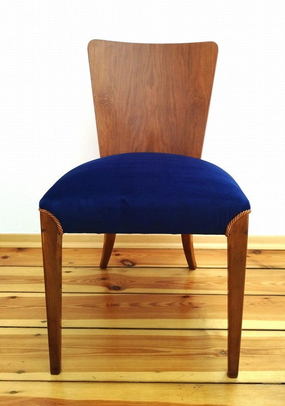 Image 1 of Set Of Four Chairs H-214 Proj.J.Halabala, The 50S Czechoslovakia