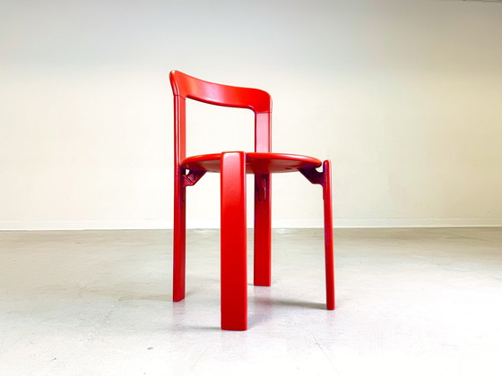 Image 1 of Set of 10 vintage chairs Bruno Rey Kusch & Co 1970s design new lacquered in the color of your choice