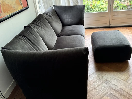 Canapé Edra Standard avec pouf assorti