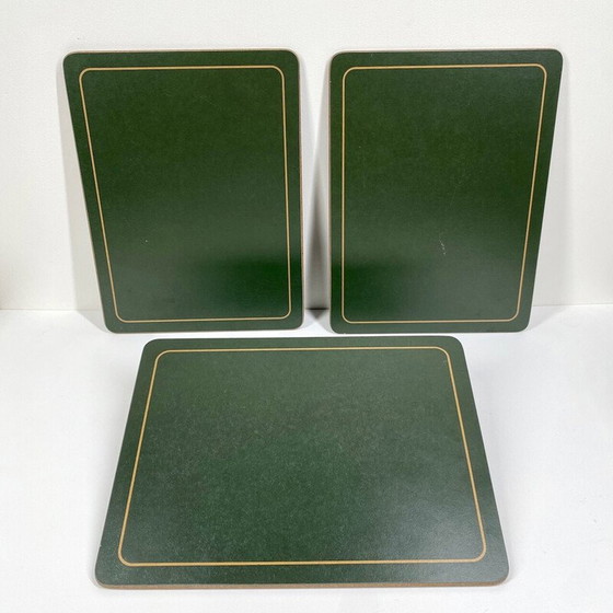 Image 1 of Set of 3 vintage coasters Cloverleaf, England 1980