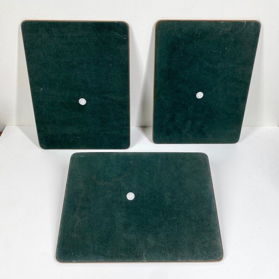 Image 1 of Set of 3 vintage coasters Cloverleaf, England 1980