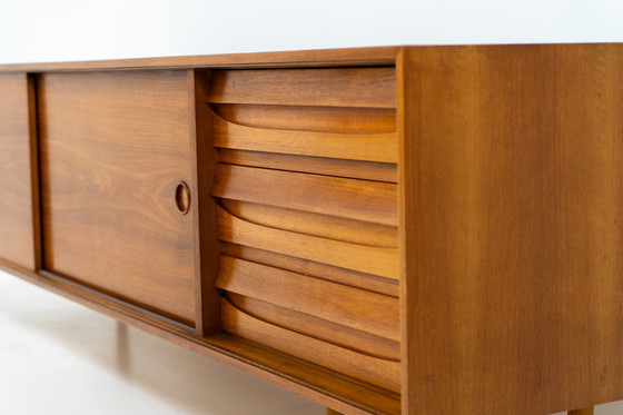 Image 1 of Teak low sideboard from the Platon series by Lothar Wegner (Germany, 1960s).