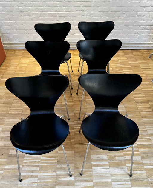 6x Fritz Hansen Butterfly Chair