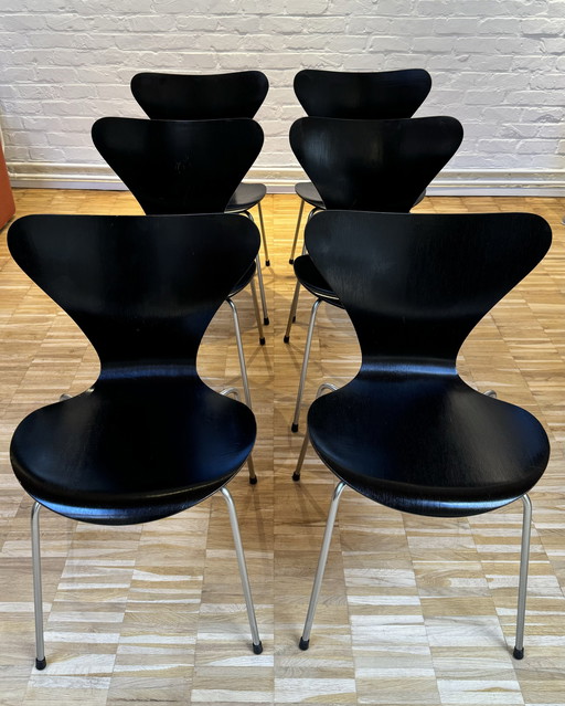 6x Fritz Hansen Butterfly Chair