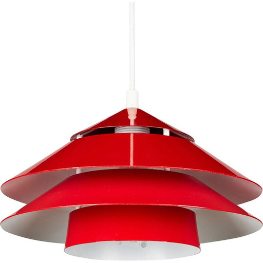 Vintage Jeka aluminum pendant lamp, 1980