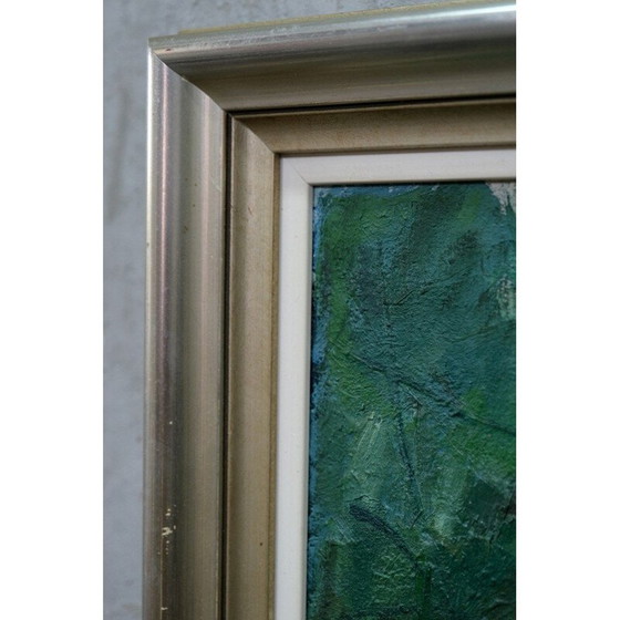 Image 1 of Oil on modern vintage plate by Ove Olson, France 1973