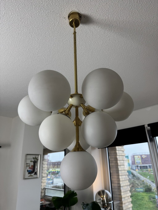 Gold Sputnik Atomic Chandelier