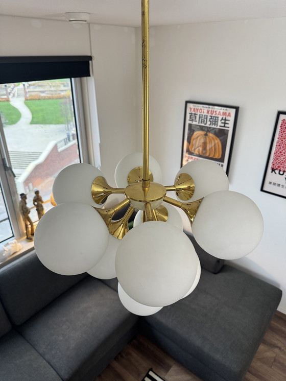 Image 1 of Gold Sputnik Atomic Chandelier