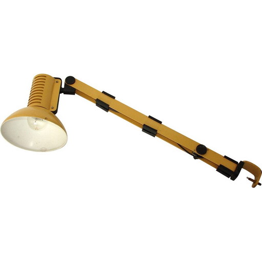 Lampada da scrivania vintage in metallo Loft di Pniewski e Rutkiewicz, Polonia 1970