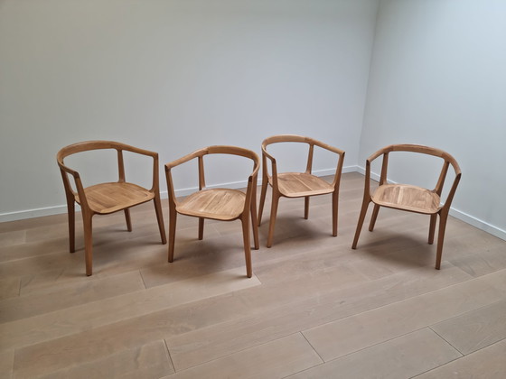 Image 1 of 4x Fauteuils Juntoo en bois