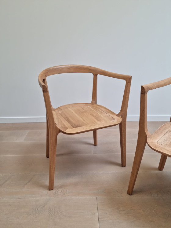 Image 1 of 4x Fauteuils Juntoo en bois