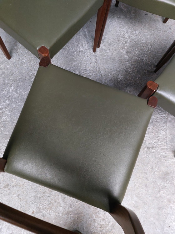 Image 1 of Set of 4 mid-century scandinavian dining chairs