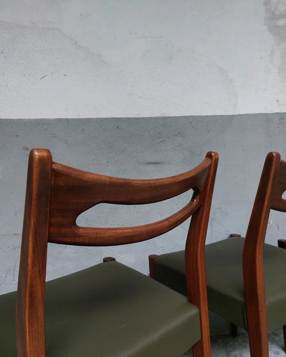 Image 1 of Set of 4 mid-century scandinavian dining chairs