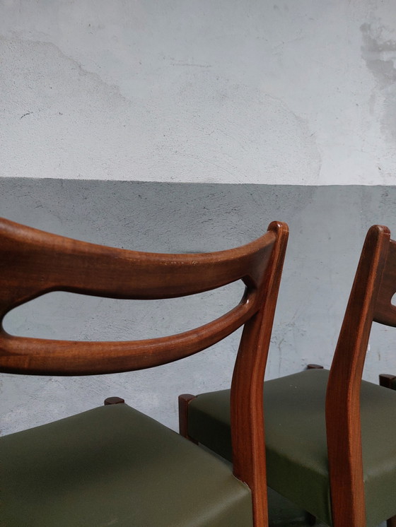 Image 1 of Set of 4 mid-century scandinavian dining chairs