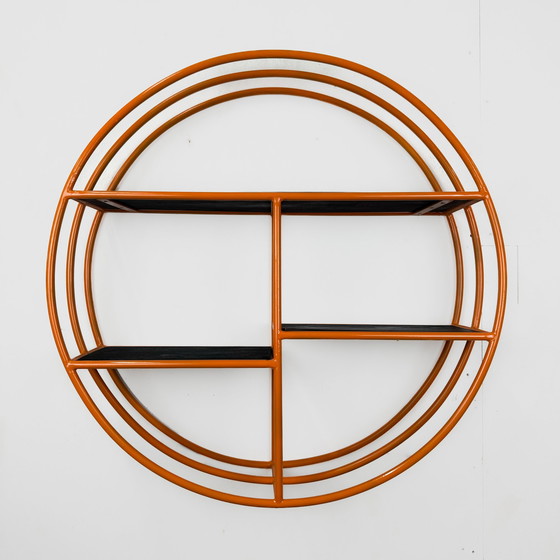 Image 1 of Round wall shelf in space age design