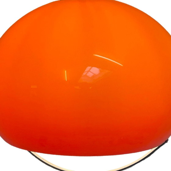 Image 1 of Luigi Massoni for Harvey Guzzini (marked with sticker) - Orange Hanging pendant lamp (XL) 