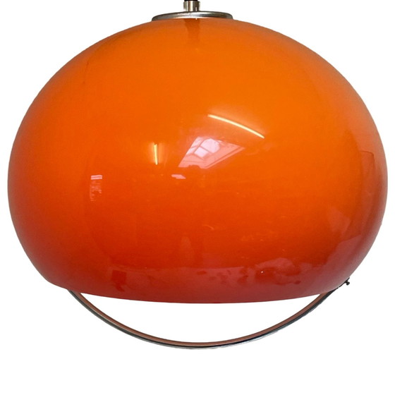 Image 1 of Luigi Massoni for Harvey Guzzini (marked with sticker) - Orange Hanging pendant lamp (XL) 