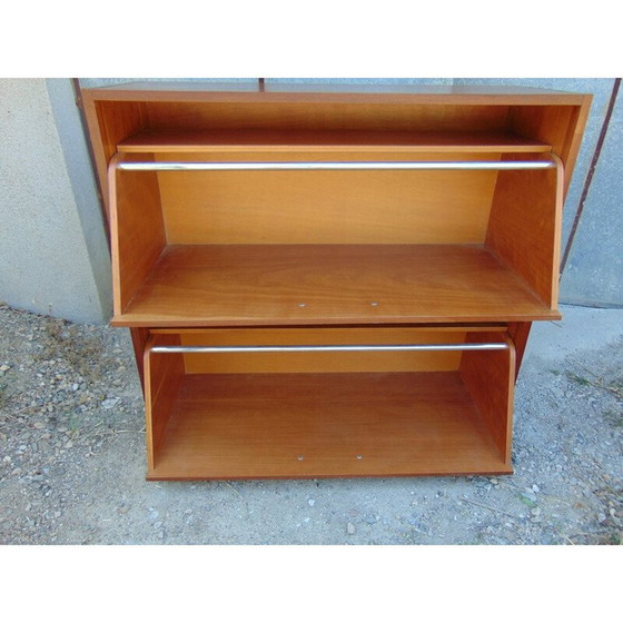 Image 1 of Mueble de oficina de madera con 2 cajones - años 70 