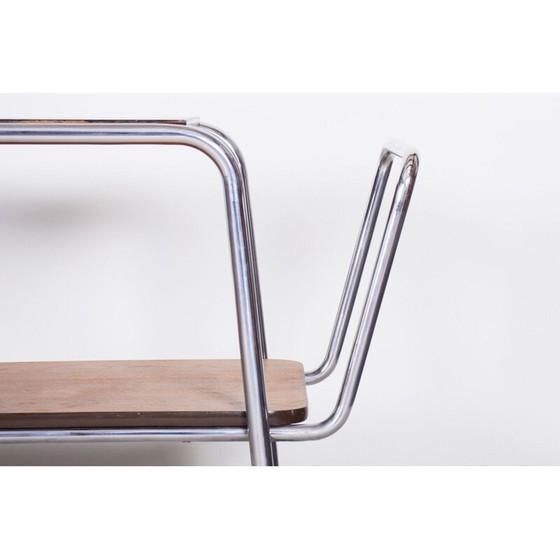 Image 1 of Vintage oak drink cart by Jindrich Halabala for Up Zavody, 1930