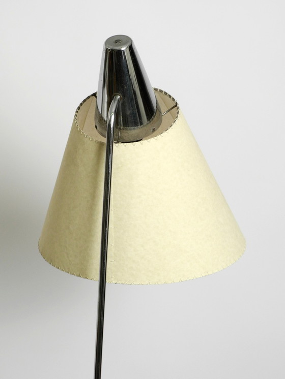 Image 1 of Beautiful Original 1960S Metal Chrome Floor Lamp By Josef Hurka For Napako Czech