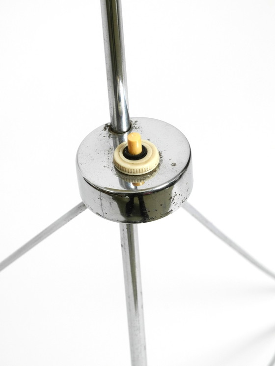 Image 1 of Beautiful Original 1960S Metal Chrome Floor Lamp By Josef Hurka For Napako Czech