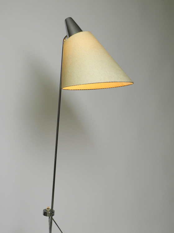 Image 1 of Beautiful Original 1960S Metal Chrome Floor Lamp By Josef Hurka For Napako Czech