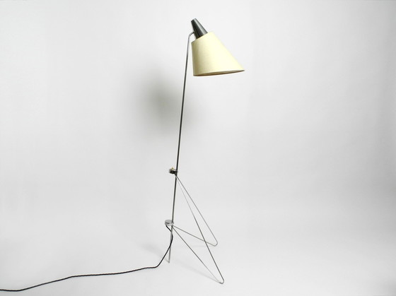 Image 1 of Beautiful Original 1960S Metal Chrome Floor Lamp By Josef Hurka For Napako Czech