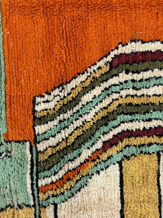 Image 1 of Oranga - Moroccan Abstract  Orange Wool Rug 