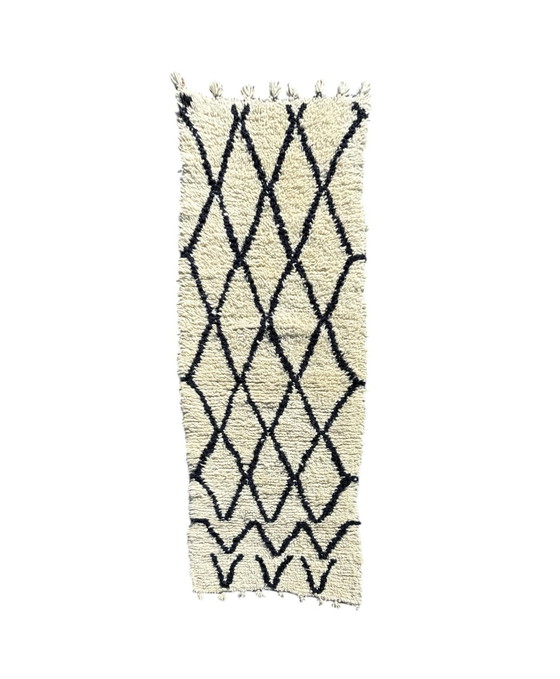 Image 1 of Runner Moroccan Beni Ourain Wool Rug